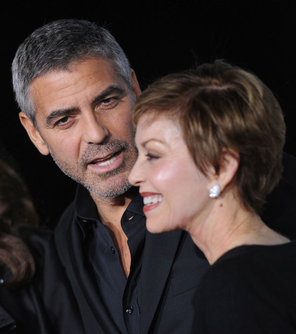 nina warren & george clooney