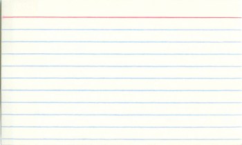 index cards work!
