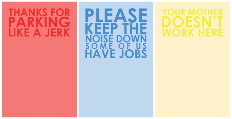 Passive Aggressive Notes