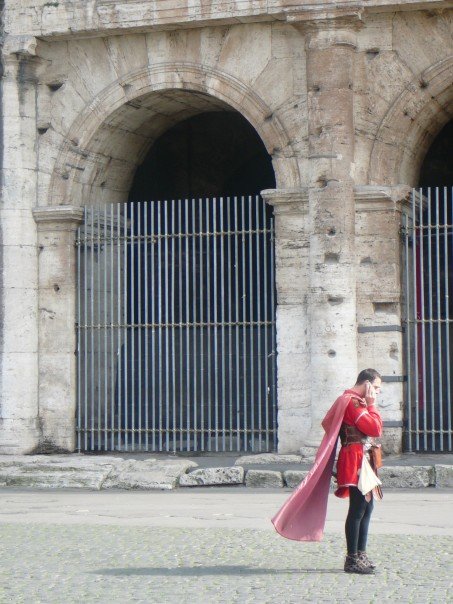 gladiator on a cell phone