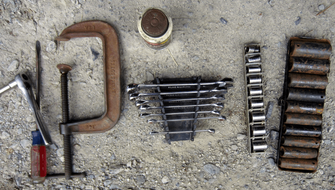 Tools needed to change brake pads