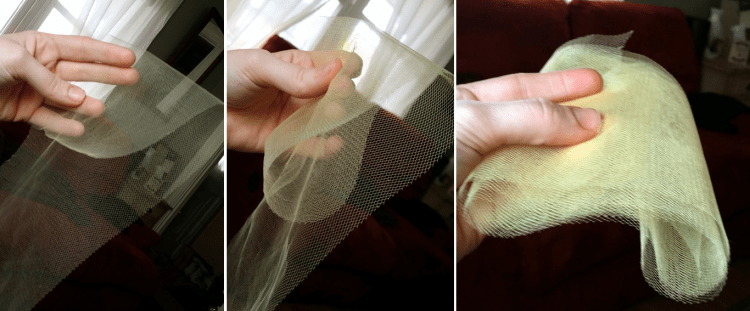 step 2 - tulle rolling