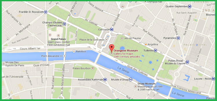 Orangerie - on a map